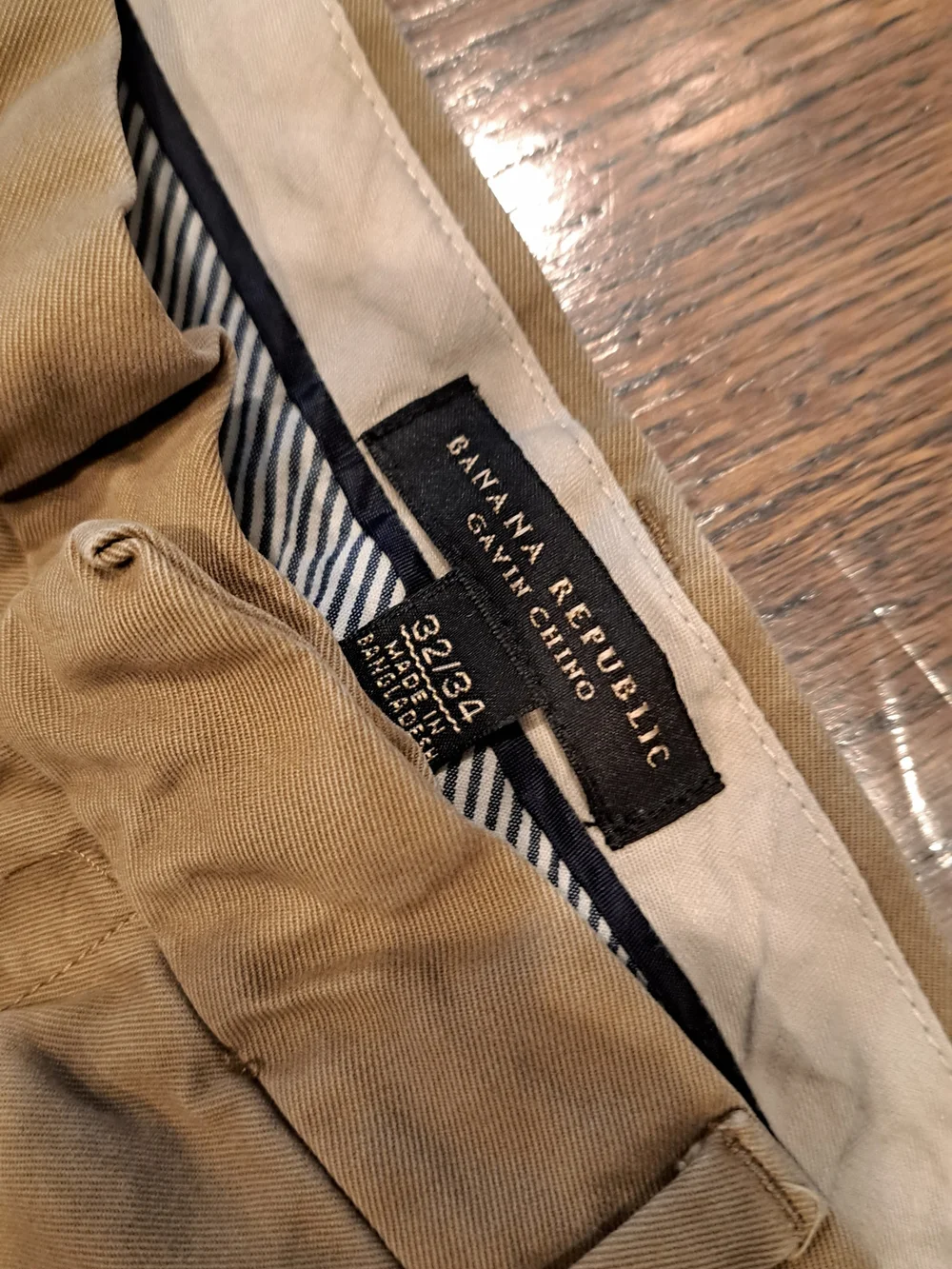 Banana Republic Tan Chino Pants - Relaxed Straight Fit